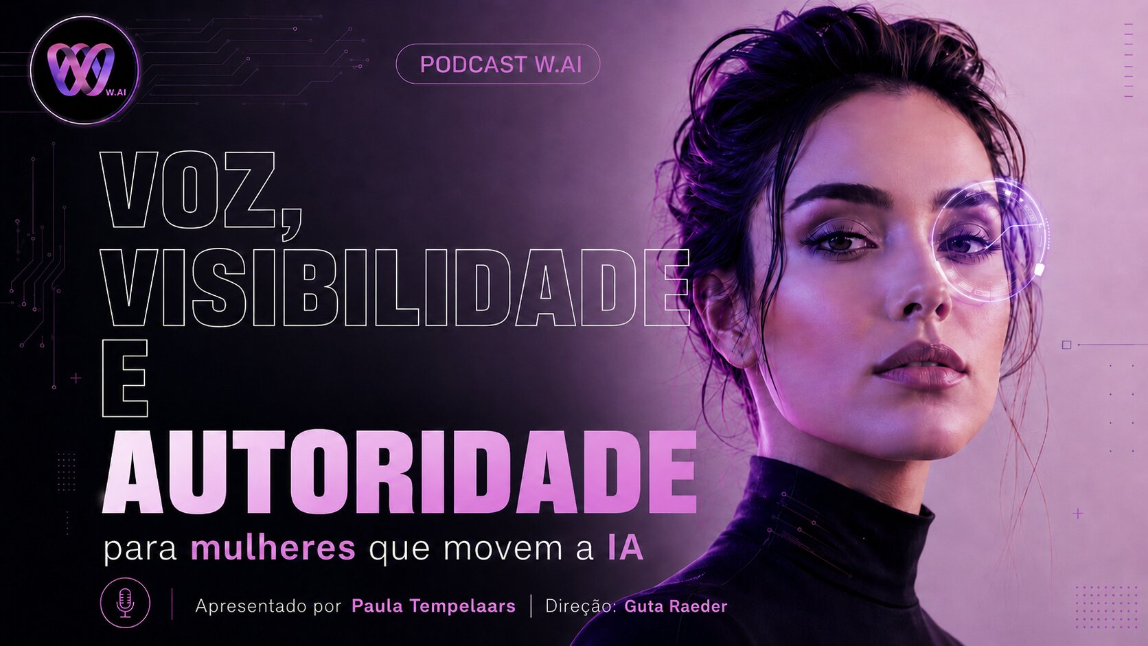 Podcast W.AI — voz, visibilidade e autoridade para mulheres em inteligência artificial